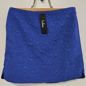 Lulu's Blue Textured Women's Skirt